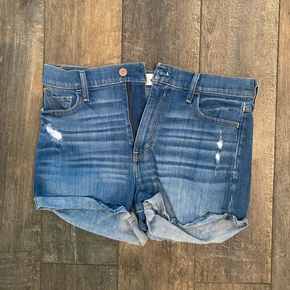 Hollister denim high waisted shorts